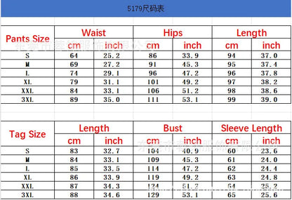 Women's Spring Autumn Casual Sports Two-Piece Set Solid Hoodie Suit Long Sleeve Round Neck Loose Top + Small Foot Pants Sets New